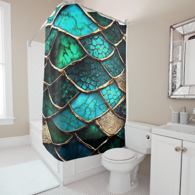 Tealia Duschvorhang (Beispiel)