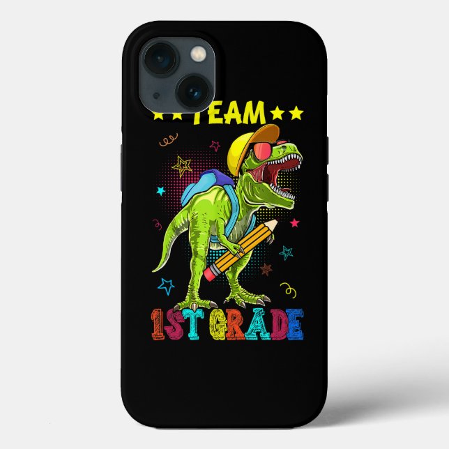 Team 1. Klasse Dinosaur Shirt Lehrer zurück Case-Mate iPhone Hülle (Rückseite)