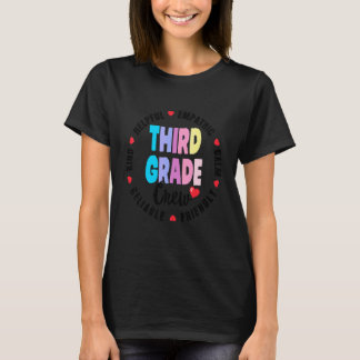 Team 3. Klasse Crew Schüler & Lehrer Rückansicht T-Shirt