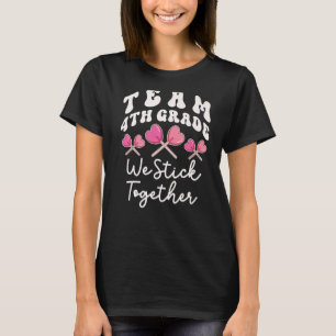 Team 4. Klasse wir halten zusammen Vierter Lehrer T-Shirt