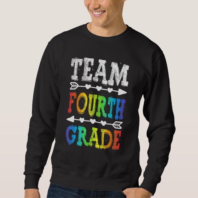 Team 4th Grade T Shirt Teacher Back To School (Vorderseite)