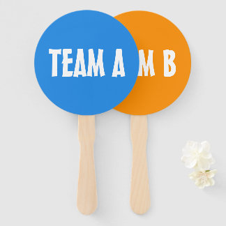 Team A Team B Wettkampf-Paddel-Schild Fächer
