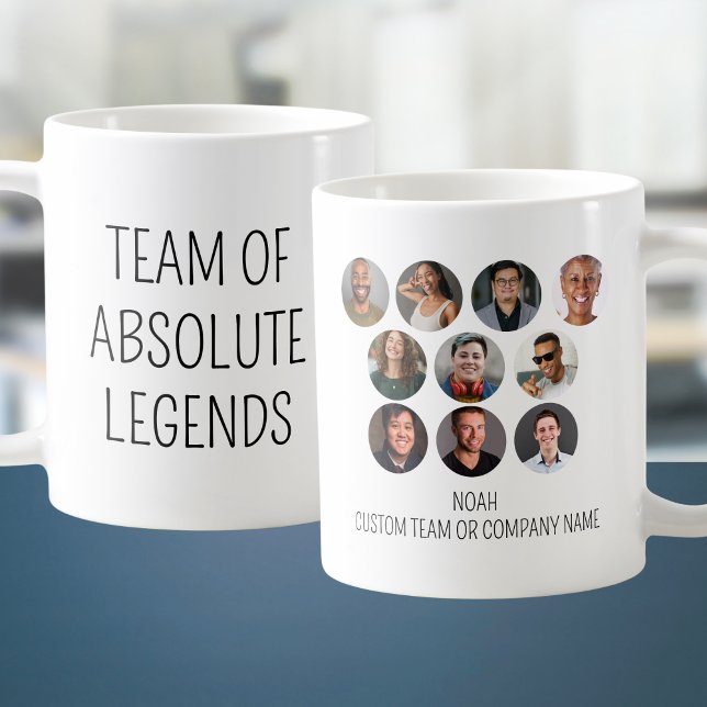 Team absoluter Legends 10 Foto Coworker Office Kaffeetasse (Team Of Absolute Legends 10 Photo Coworker Office Coffee Mug
)