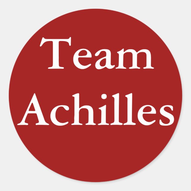 Team-Achilleus-Aufkleber Runder Aufkleber (Vorderseite)