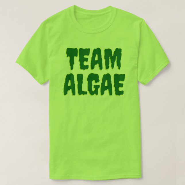 Team Algen Grün T-Shirt (Design vorne)