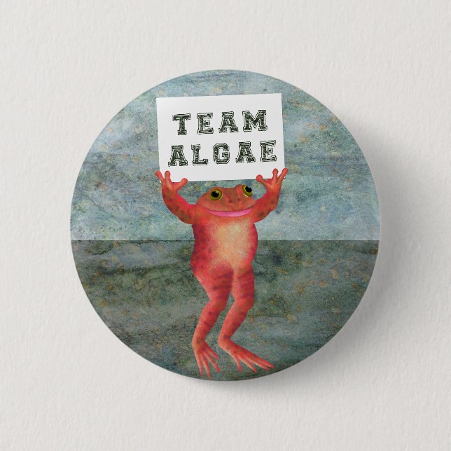 Team Algenfrosch Button (Vorderseite)