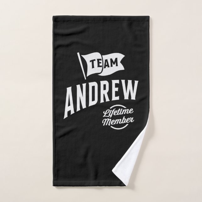 Team Andrew Lifetime Mitglied Badhandtuch Set (Handtuch)
