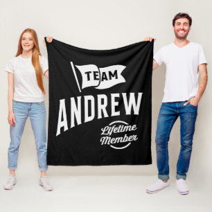 Team Andrew Lifetime Mitglied Fleecedecke