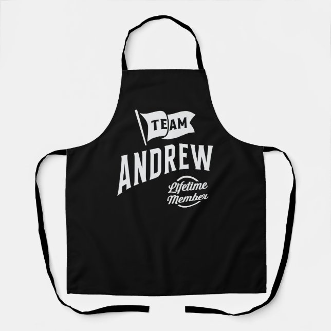Team Andrew Lifetime Mitglied Schürze (Vorderseite)