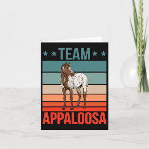 Team Appaloosa Pferdereiten Pferderennfahrer Reite Karte