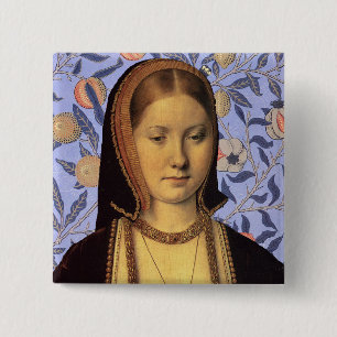 Team Aragon - Portrait Königin Catherine von Arago Button