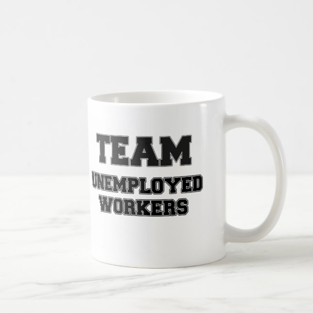 Team-arbeitslose Arbeitskräfte Kaffeetasse (Rechts)