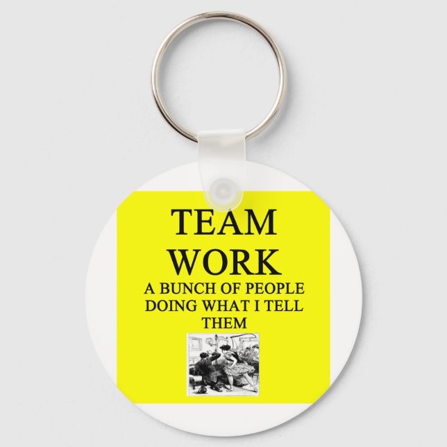 TEAM-Arbeitswitz Schlüsselanhänger (Vorderseite)