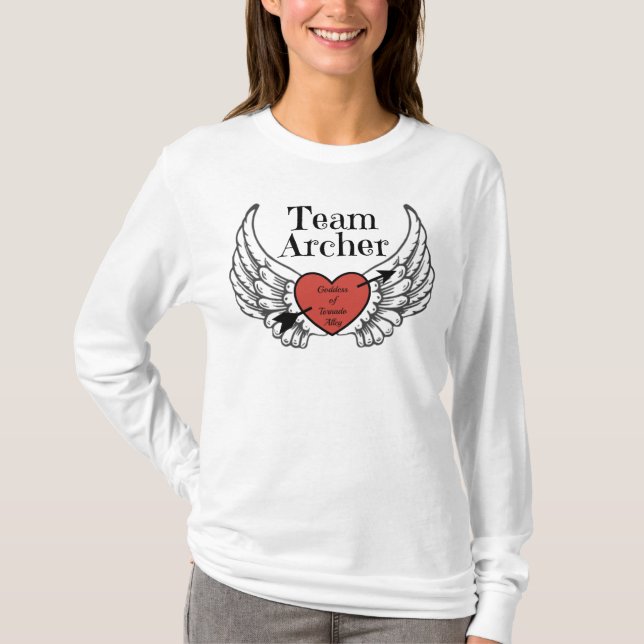Team Archer langärmeliger T - Shirt (Vorderseite)