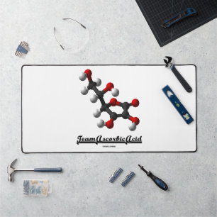 Team Ascorbinsäure (Chemische Molekül Vitamin C) Schreibtischunterlage
