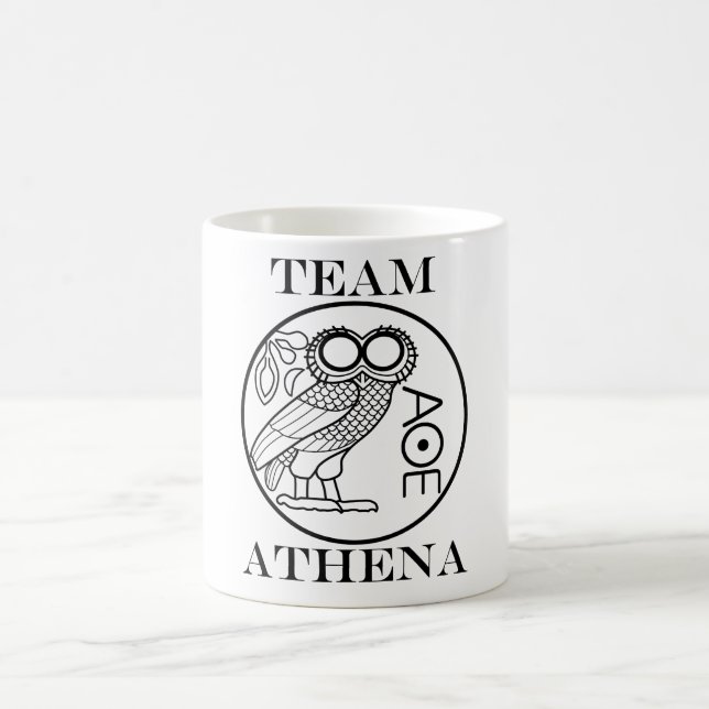 Team Athene (Engravers-Schriftart) Kaffeetasse (Mittel)
