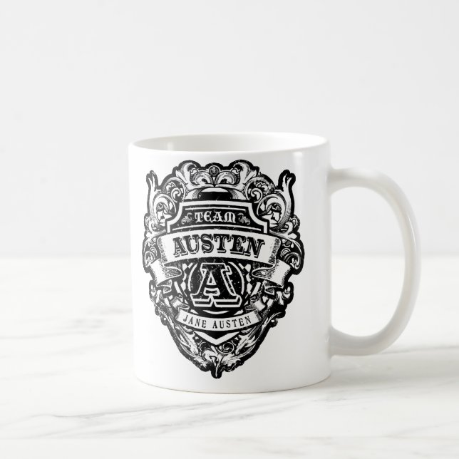 "Team Austen" Jane Austen Kaffeetasse (Rechts)