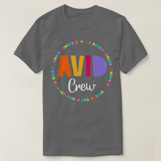 Team AVID Programm Lehrer Lehrer Bewertung Cr T-Shirt (Design vorne)