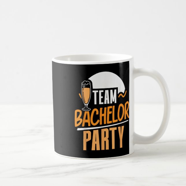Team Bachelor Party Bride Groom Kaffeetasse (Rechts)