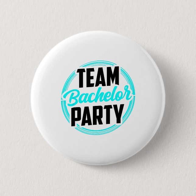 Team Bachelor Party Bridge Groom 2 Button (Vorderseite)