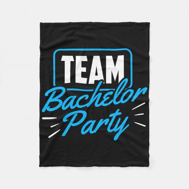 Team Bachelor Party Bridge Raum 1 Fleecedecke (Vorderseite)