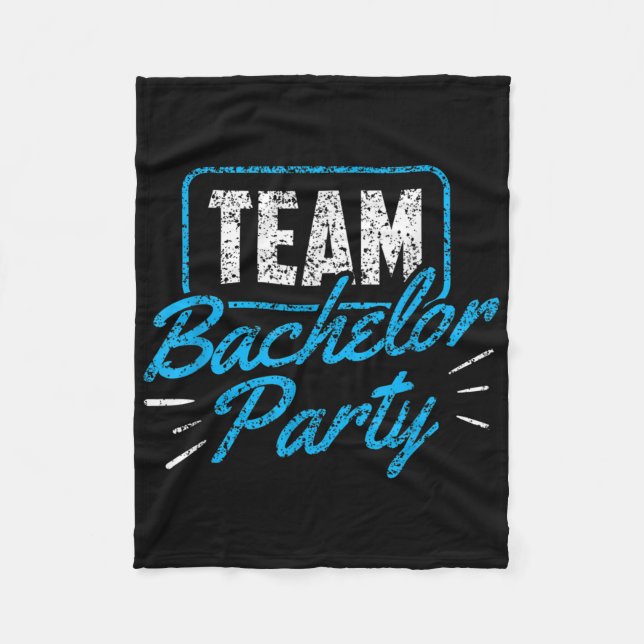 Team Bachelor Party Bridge Raum _3 Fleecedecke (Vorderseite)