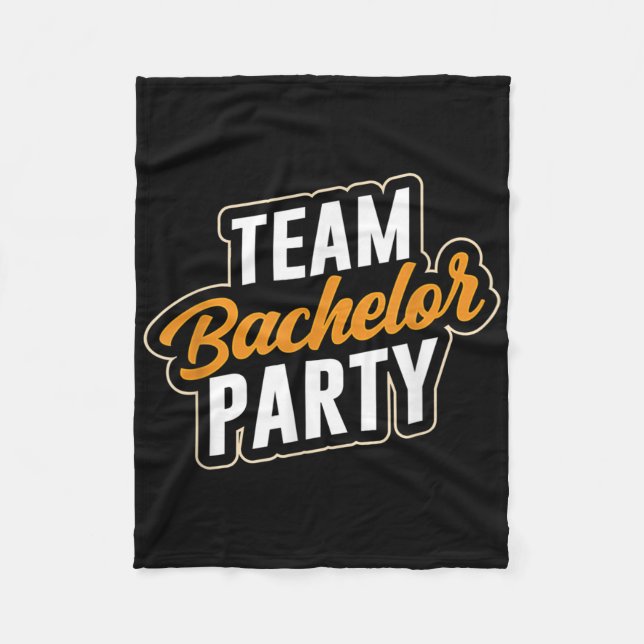 Team Bachelor Party Bridge Raum _4 Fleecedecke (Vorderseite)