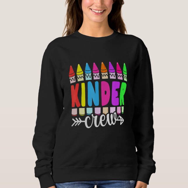 Team Back To School Kindergarten Kinder Crew Sweatshirt (Vorderseite)