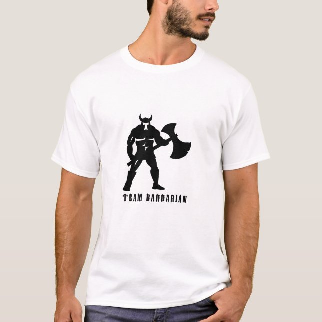 Team-barbarisches Logo 1 T-Shirt (Vorderseite)