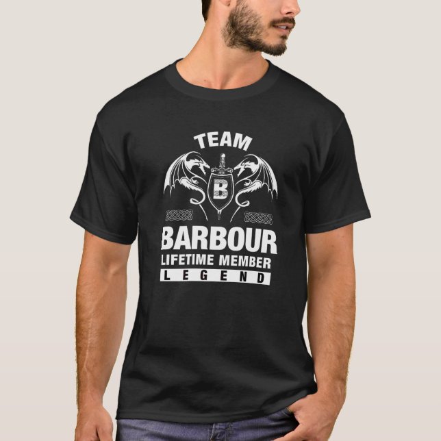 Team Barbour Lifetime Mitglied T-Shirt (Vorderseite)