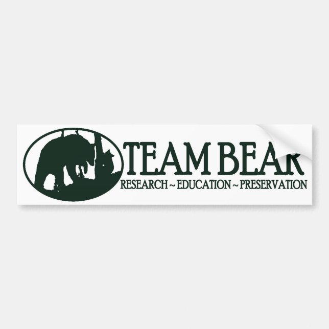 Team-Bärn-Autoaufkleber-Grün Autoaufkleber (Vorne)
