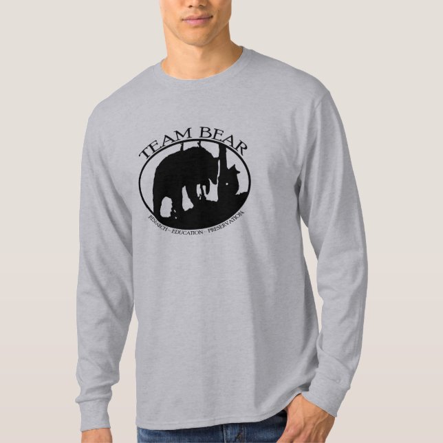 Team-Bärn-grundlegende lange Hülse T-Shirt (Vorderseite)