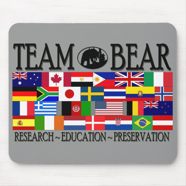 Team-Bärn-Weltmausunterlage Mousepad (Vorne)