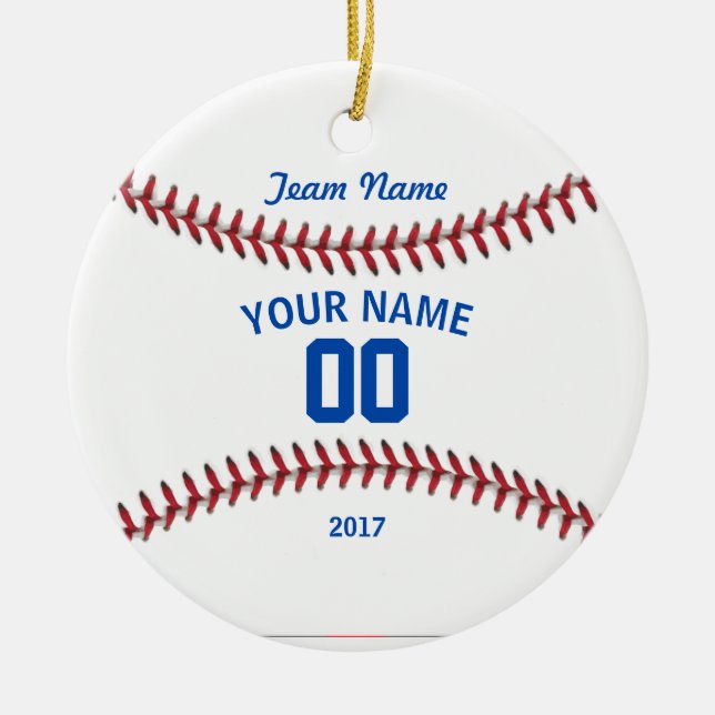 Team-Baseball-Sport Keramik Ornament (Vorne)