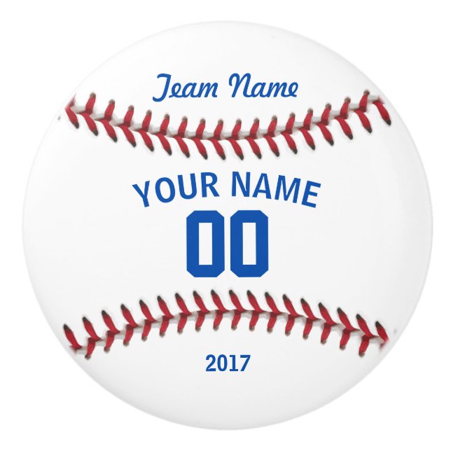 Team-Baseball-Sport Keramikknauf (Vorderseite)
