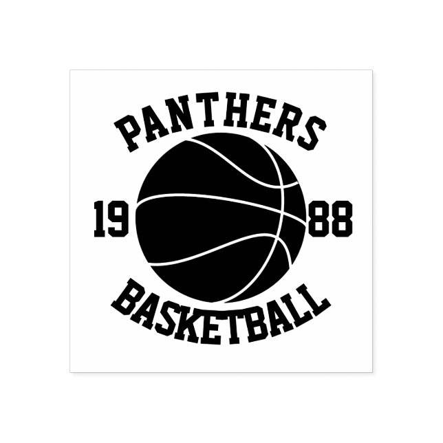 Team Basketball Gummistempel (Prägung)