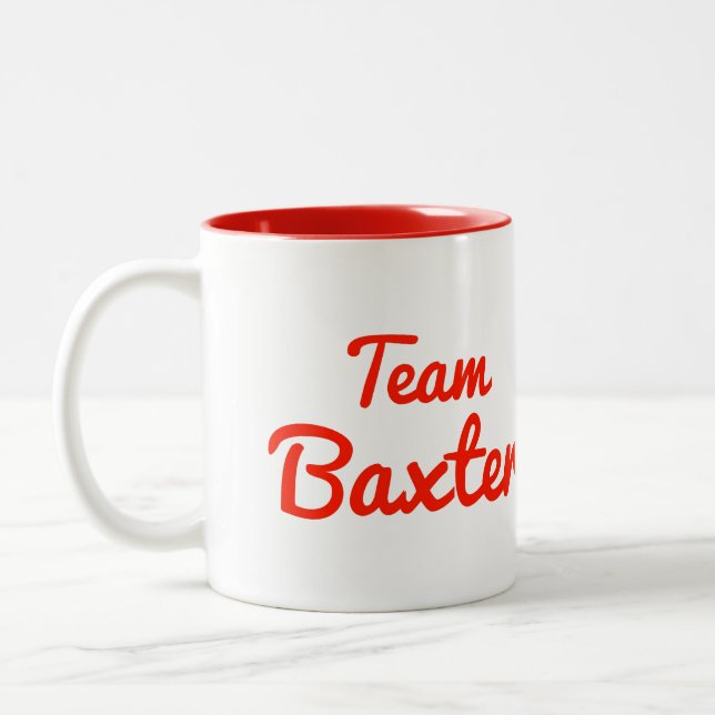 Team Baxter Zweifarbige Tasse (Links)