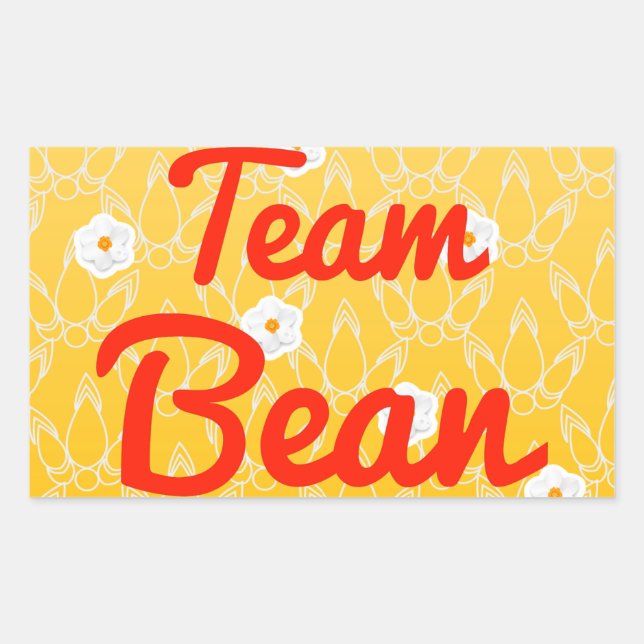Team Bean Rechteckiger Aufkleber (Vorderseite)