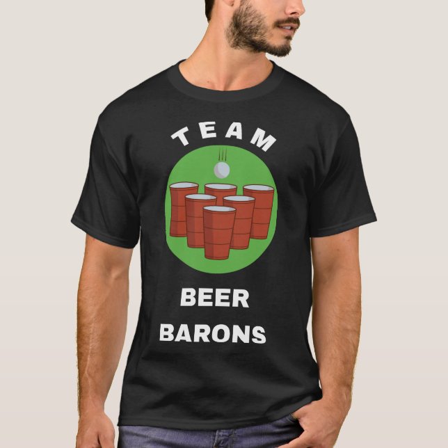 Team Beer Barons - USA Beer Pong Team T-Shirt (Vorderseite)