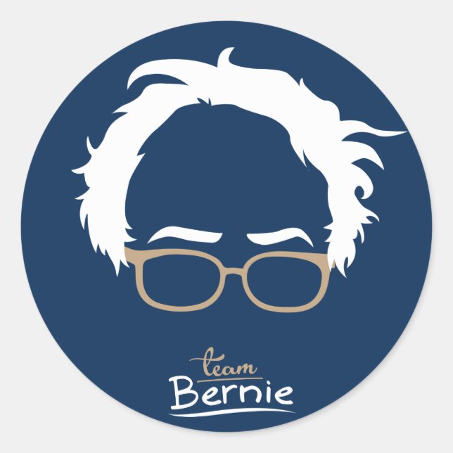 Team Bernie - Bernie Sanders für den Präsidenten 2 Runder Aufkleber (Vorderseite)