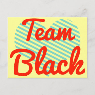 Team Black Postkarte