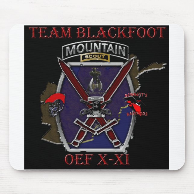 Team-Blackfoot Mausunterlage Mousepad (Vorne)