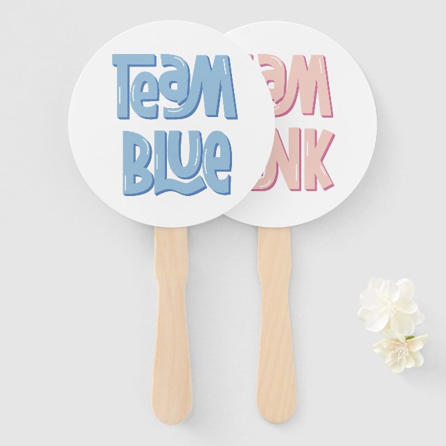 Team Blau/Junge  Fächer (Vorne und Hinten)
