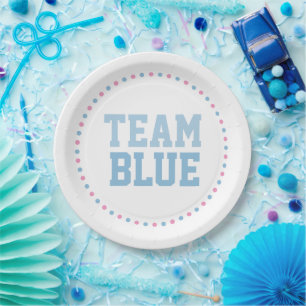 Team Blue Baby Gender Reveal Party Teller