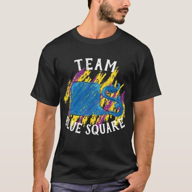 Team Blue Square T-Shirt (Vorderseite)