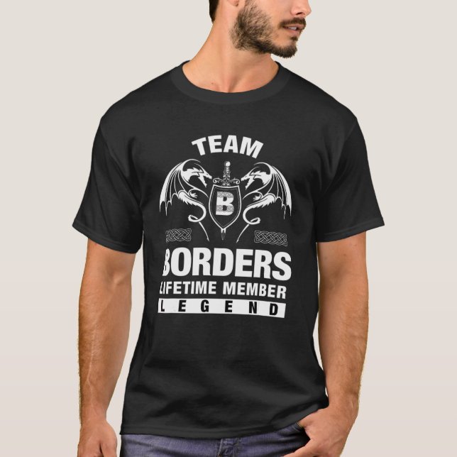 Team Borders Lifetime Member T-Shirt (Vorderseite)
