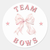 Team Bows Stickers for Boots or Bows Genre Reveill