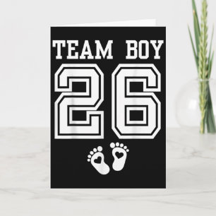 Team Boy 2026 Geschlecht Enthüllung Baby Dusche Pa Karte