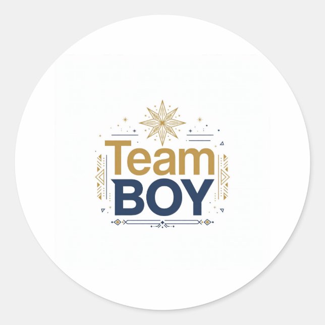 Team Boy Aufkleber (Vorderseite)