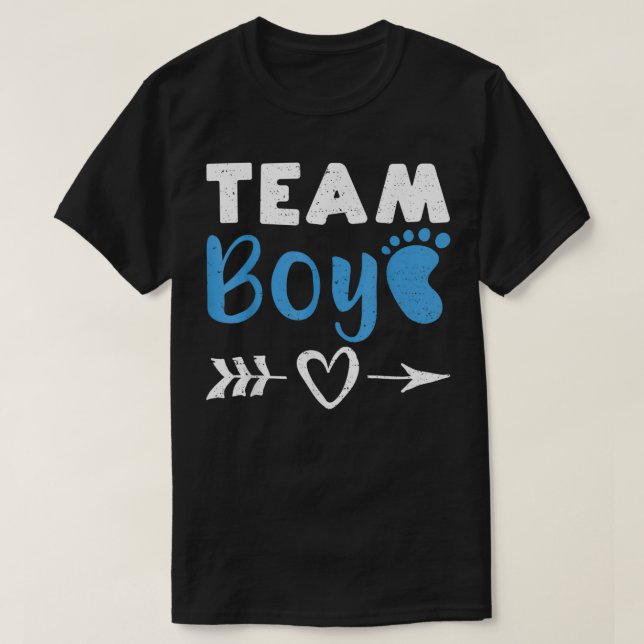 Team Boy Baby Shower T-Shirt (Design vorne)